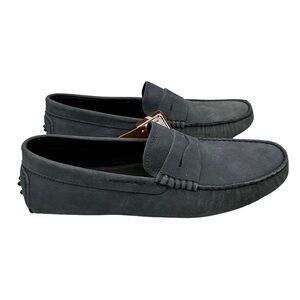 MASSIMO MATTEO Suede Penny Driving Loafers